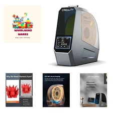 Official Space Pi Filament Dryer, 360° Hot-Air Heating 3D Printer Filament Dr...