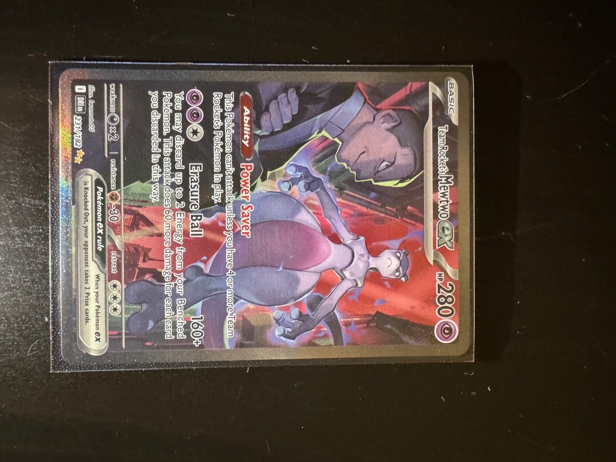 Team Rocket's Mewtwo EX ( Destined Rivals / Sleeved / Near Mint