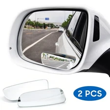 2 Pcs Waterproof HD Car Blind Spot Mirror 360° Wide Angle Convex Rear Side View