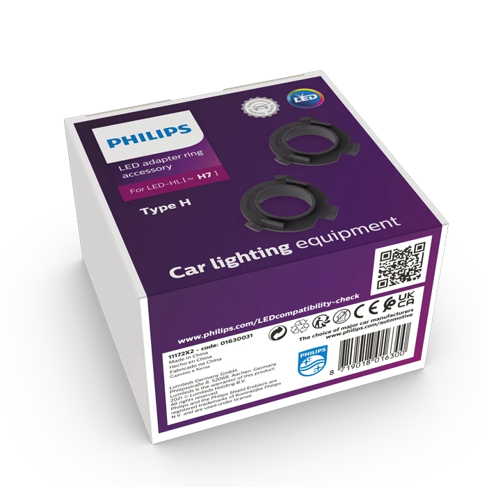 B-Ware! H7-LED Adapter-Ring "H" Philips Ultinon pro6000 - Bild 1 von 1
