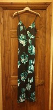 Ladies Floral Summer/Evening Dress Size L (B2)