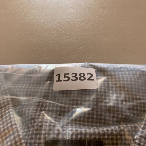Ermenegildo Zegna Shirt Mens XL Seer Sucker Textured Cotton Button Up Blue - Picture 14 of 14