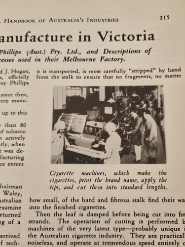 THE TOBACCO WORKER HISTORY FEDERATED WORKERS UNION VICTORIAN BRANCH 1884-1988 - Picture 18 of 21