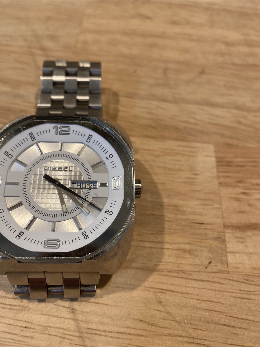 Diesel ネックレスcocoku DIESEL Quartz Analog Gold DZ-1949 Stainless Men's Watch Used