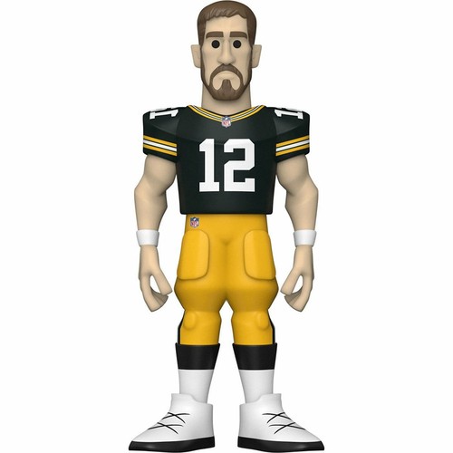 Figura de vinilo Funko dorada de la NFL - Aaron Rodgers - premium de 5" serie 1 - en stock - Imagen 2 de 2