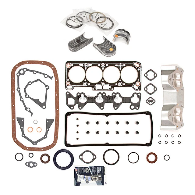 Full Gasket Set Bearings Rings Fit 91-96 Dodge Eagle Mitsubishi 1.5L SOHC 4G15 - Image 2 of 4