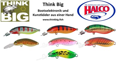  Halco Sorcerer 35, Länge 3,5cm Gewicht 3,5g Top Wobbler zum Werfen & Schleppen 