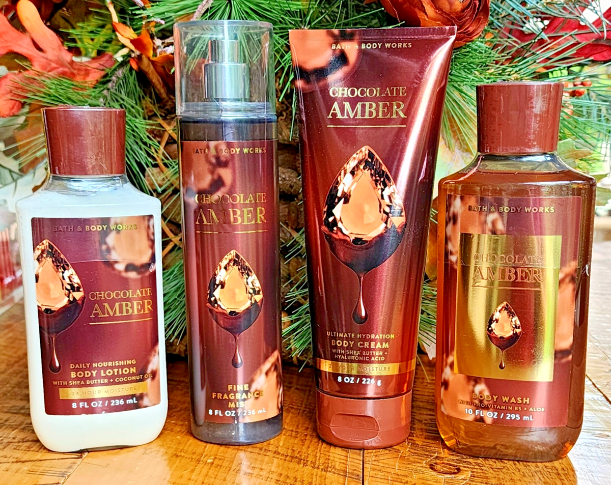 NEW~🍂FALL~🍫🍁CHOCOLATE AMBER~Bath Body Works YOUR CHOICE~SHIP