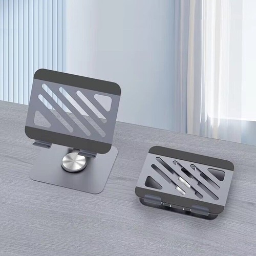 Tablet Stand Mount Stand Aluminum 360° Rotation 4-12" Holder Table Stand - Afbeelding 14 van 15