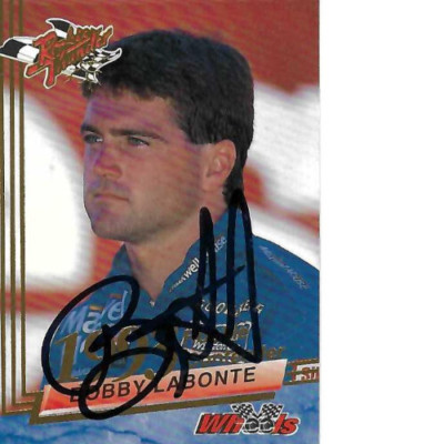 BOBBY LABONTE SIGNED 1993 WHEELS ROOKIE THUNDER RACING #33 - NASCAR | eBay