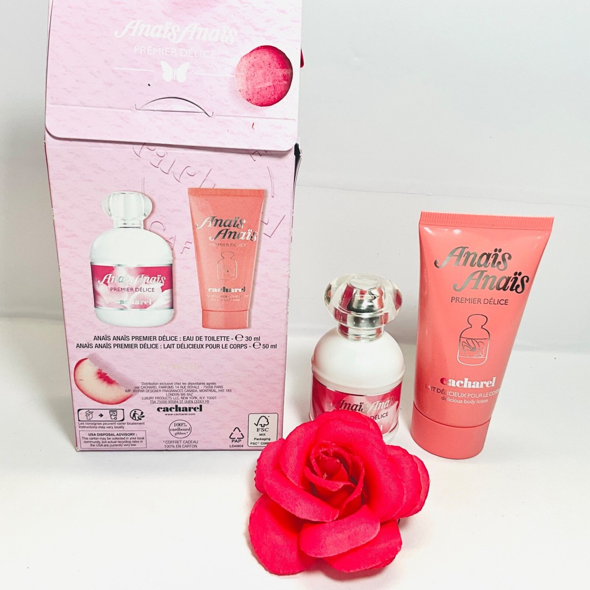 Cacharel Anais Anais Premier Delice Eau De Toilette 30ml Lotion 50ml