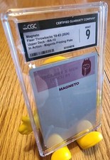 2024 Marvel UD Fleer #IA-10 Magneto Printing Plate Magenta 1/1 CGC Graded 9