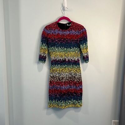 alice and olivia inka sequin dress Alice + Olivia “Inka” Sequin Striped Dress 2 NWT