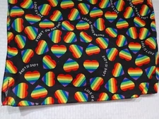 Hav-A-Hank Bandana Scarf Colorful Hearts Love is Love