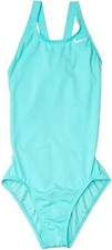 Nike 266892 Kids Solid Fast Back One-Piece Swimsuit Size Medium