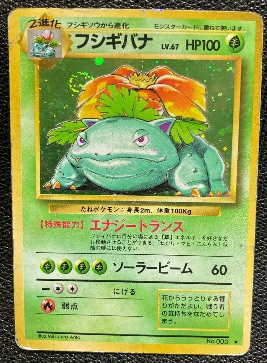 PSA 10 フシギバナ 旧裏 1996 Venusaur Base 3 PSA 10 フシギバナ 旧裏 1996 Venusaur Base 3 ポケモンカード