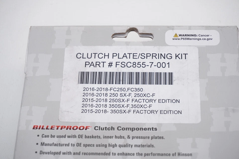 Kit de embrague KTM Husqvarna 250 350 Hinson FSC con resortes 7 discos FSC855-7-001 A6 Foto 3 de 3