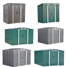 Garden Sheds Tool Storage House Metal Garden Apex Roof StorageDoor In Big Side