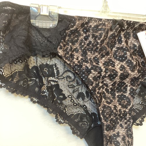 Neu mit Etikett - Fit Fully Yours Dessous #U2762 Serena Bikinihöschen schwarz Leopard - Bild 3 von 12