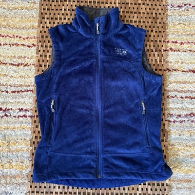 Mountain Hardwear Monkey Man Pile Fleece Vest Full Zip Blue Women's Small S