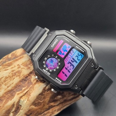 New Casio Royale AE1200 Mod - Event Horizon. Nebula Gradient. Hydromod.