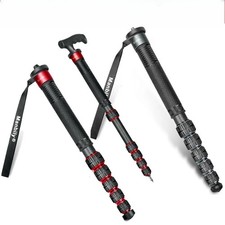 Manbily C-666L Camera Monopod Travel Carbon Fiber Monopod 32mm Tube, Max. 33lbs