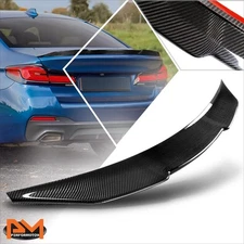 For 17-21 BMW 5-Series/M5 Sedan Carbon Fiber PSM-Style Duck Bill Trunk Spoiler