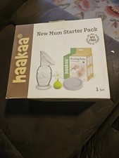 Haakaa New Mum Mom Starter Pack with 36 Disposable Nursing Pads