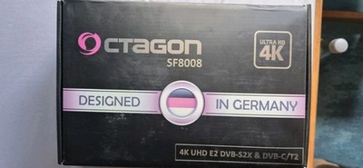 Octagon SF8008 4K UHD DVB-S2X & T2C Combo Receiver - Schwarz