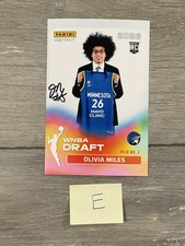 Olivia Miles Signed IP Autograph 4x6 Photo Panini Lynx ROY WNBA E BECKETT BAS