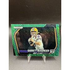 2025 Panini Black FOTL Football Garrett Nussmeier NIL Green Shimmer 2/7 LSU