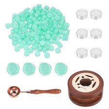 Wax Seal Kit, 150 Wax Beads, Candles, Clear Green