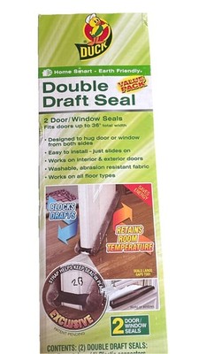 Duck Brand Dark Gray Foam Double Draft Door Seal, 2 Pack
