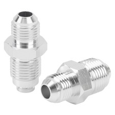 2 Pcs 6AN Power Steering Fitting Metal Alloy Steering Bump Tube Adapter⊹