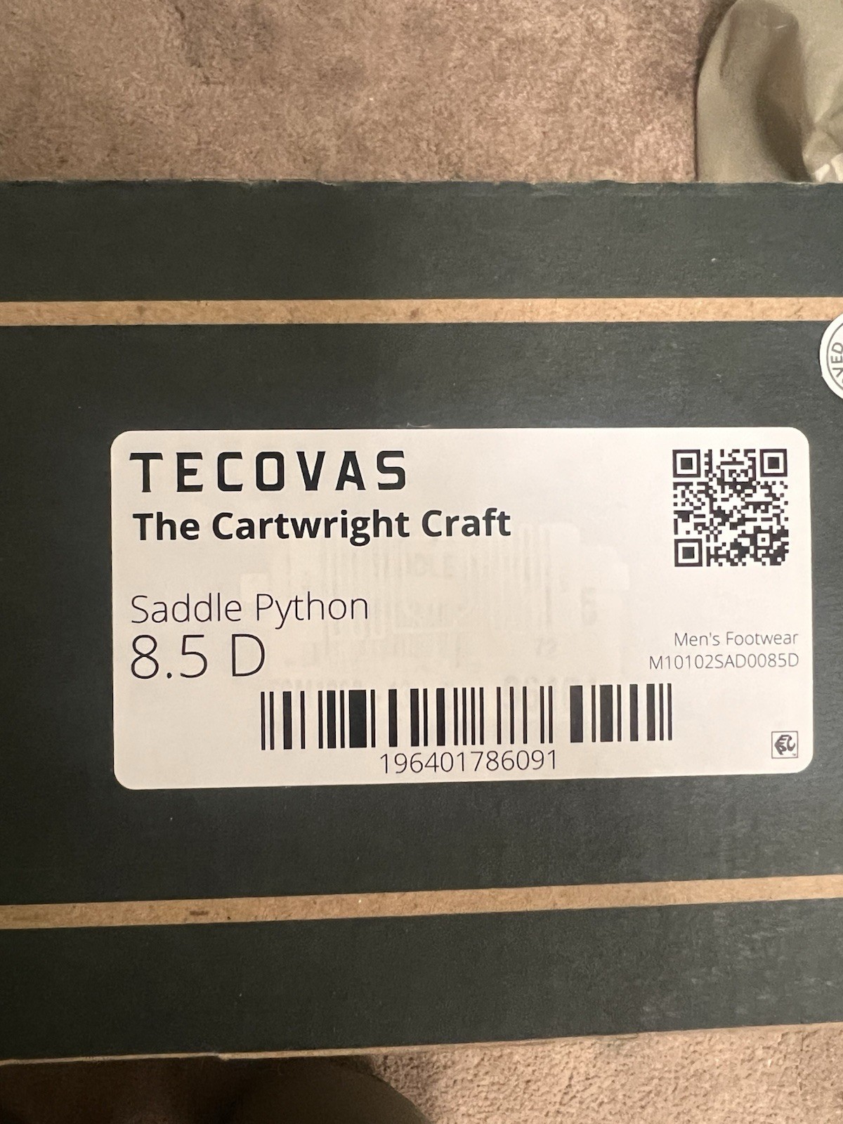 Tecovas Cartwright Craft Saddle Python Boots - 8.… - image 7