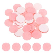 100 Pcs Adhesive Felt Circles, 1" Round Non-Woven Felt Stickers, Pink