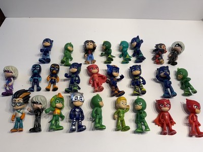 PJ Masks Action Figures Lot of 26 Gekko Owlette Night Ninja  Luna Wolfy Romeo
