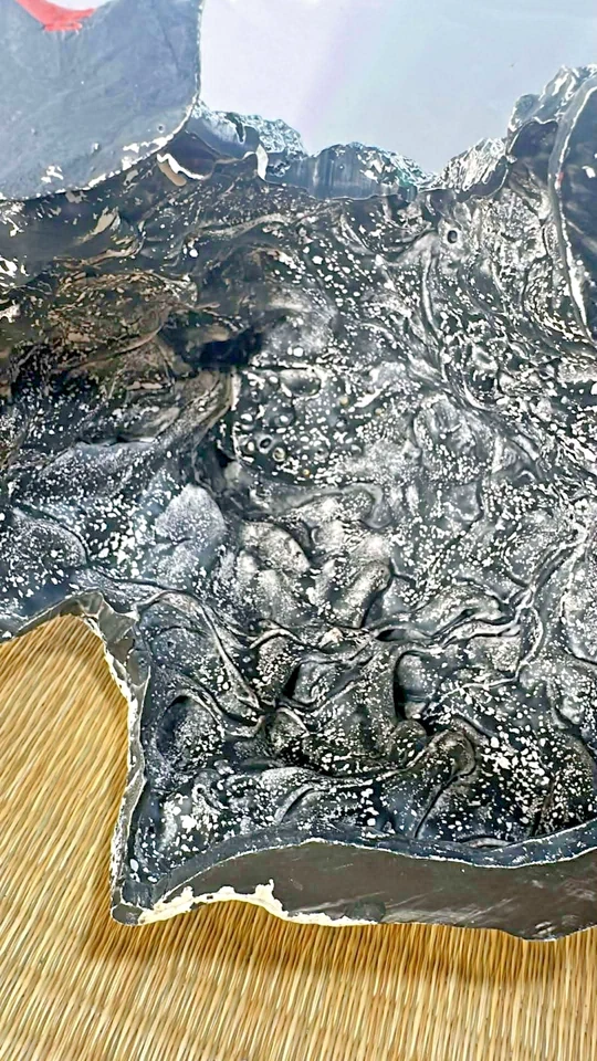 Adorno de acuario volcán de resina | Decoración de pecera Paisaje de montaña de lava Foto 4 de 4