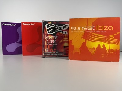CreamLive - Sunset Ibiza - Deep Heat - Kiss The Bliss - DANCE RAVE Bundle Lot CD
