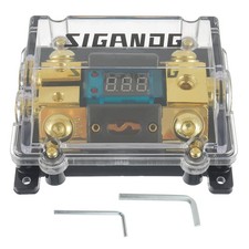 Car Audio Digital LED Voltage Display, ANL Fuse Holder Distribution Block 1 i...