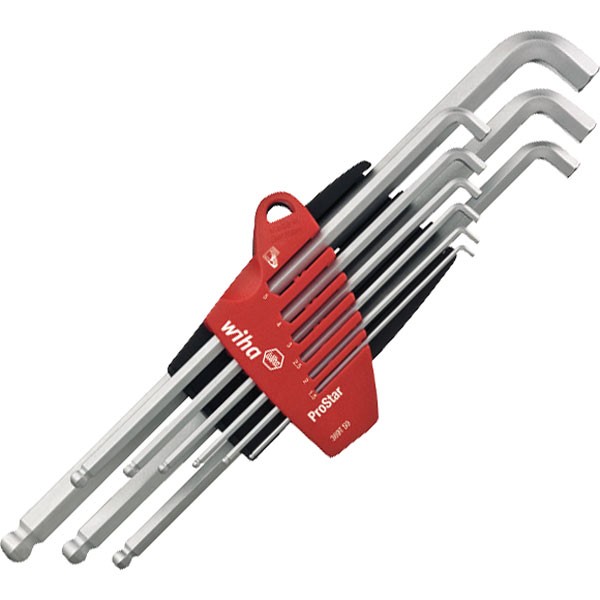 Wiha SB369TS9 Ball End Hex L-Key Set In ProStar