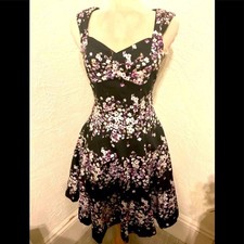 Floral Dress Form fitting with flare 2--SALE Today!!