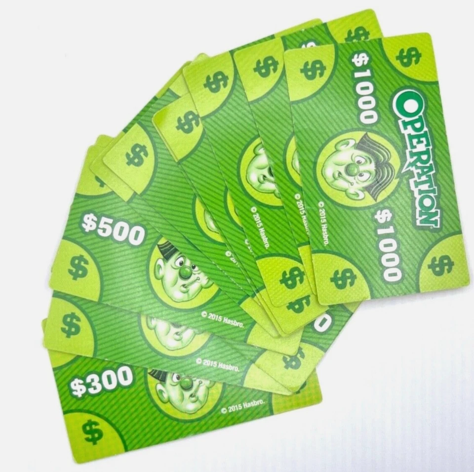 Operation Game Pick an Individual Card Replacement Yellow wGreen Back 2015 - Image 2 of 2