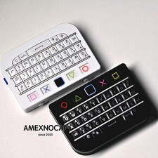 Mini Teclado Bluetooth QWERTY con Trackpad para Smartphone - Tecla Física Retro