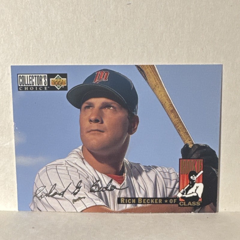 1994Upper Deck Collector's Choice Rookie Class Rich Becker Silver Foil Signature