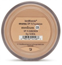 bareMinerals Original Medium C25 SPF 15 Loose Powder Foundation 8g new sealed