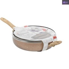 Luxury Rose Gold Ceramic Non-stick Cookware Set - 8 Pieces for Elegant Cooking