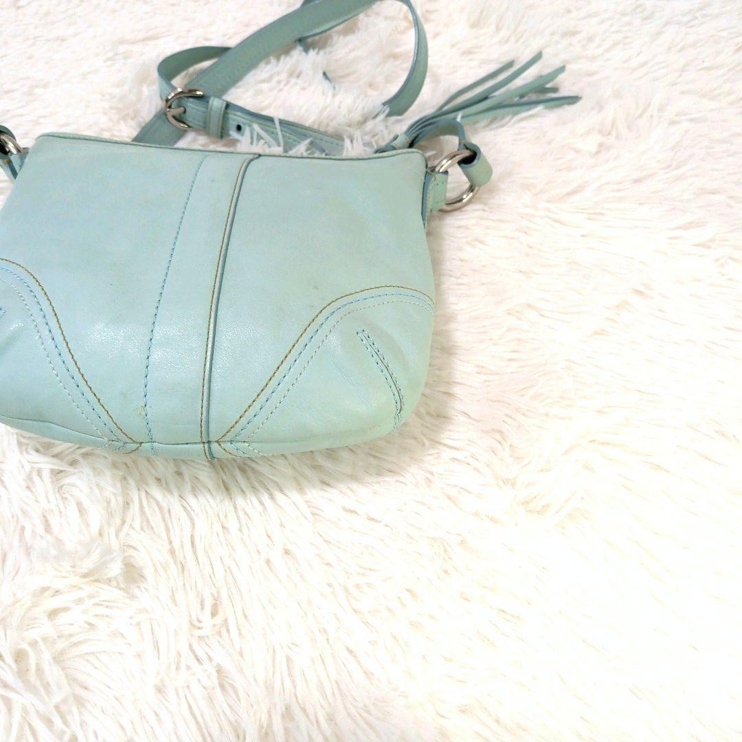 Coach Shoulder Bag Leather Blue Authentic G0204588 thumbnail 22