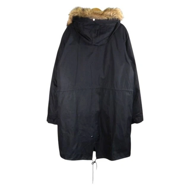 Fred Perry Zip In Liner Fishtail Parka Jacket J6504 M Black image 2