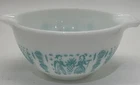 PYREX Cinderella Mixing Bowl 1.5 Pint Butterprint Amish Farmer Turquoise #441